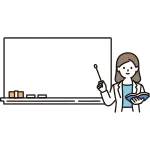 Teacher Female Giving A Lesson SVG Icon